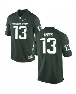 Men's Marcel Lewis Michigan State Spartans #13 Nike NCAA Green Authentic College Stitched Football Jersey FE50A07ME